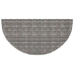 Table de jardin Gris 100x50x75 cm Résine tressée 