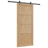 Porte coulissante avec quincaillerie 93x211 cm en bois massif de pin 