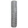Clôture Hexagonale Grise Argent 0.5 x 10 m Acier galvanisé 