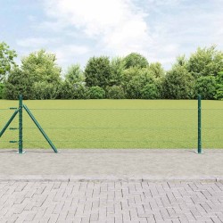 Clôture hexagonale verte 0.5x10 m en acier 