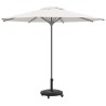 Base de parasol avec roues pour pôles Ø38-48 mm, 13 kg, ronde. 