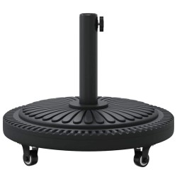 Base de parasol avec roues pour pôles Ø38-48 mm, 13 kg, ronde. 
