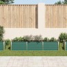 Lit surélevé de jardin Acier galvanisé 240x40x45 cm Vert 