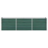 Lit surélevé de jardin Acier galvanisé 240x40x45 cm Vert 