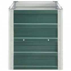 Lit surélevé de jardin Acier galvanisé 240x40x45 cm Vert 