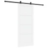 Porte coulissante avec quincaillerie 'ORKDAL'en bois solide blanc en pin 