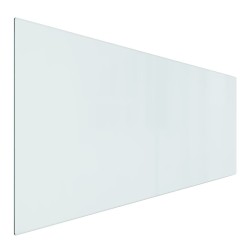 Plaque de verre pour cheminée rectangulaire 120x50 cm 