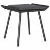 Tabourets de jardin 2 pcs Noir 50x40x45 cm Poly Rattan 