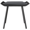 Tabourets de jardin 2 pcs Noir 50x40x45 cm Poly Rattan 