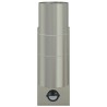 Appliques Murales Extérieures avec Capteur 2 pcs Argent Acier Inoxydable IP44 