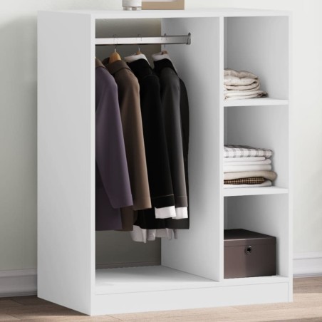 Garde-robe blanc 77x48x102 cm bois d'ingénierie 