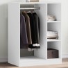Garde-robe blanc 77x48x102 cm bois d'ingénierie 