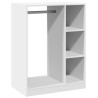 Garde-robe blanc 77x48x102 cm bois d'ingénierie 
