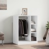 Garde-robe blanc 77x48x102 cm bois d'ingénierie 
