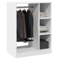 Garde-robe blanc 77x48x102 cm bois d'ingénierie 