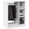 Garde-robe blanc 77x48x102 cm bois d'ingénierie 