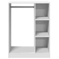 Garde-robe blanc 77x48x102 cm bois d'ingénierie 