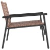 Chaises de jardin 2 pcs Noires 79x56x73,5 cm Rattan en polypropylène 