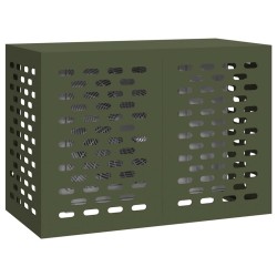 Housse de climatiseur Verte olive 100x50x70 cm en acier 