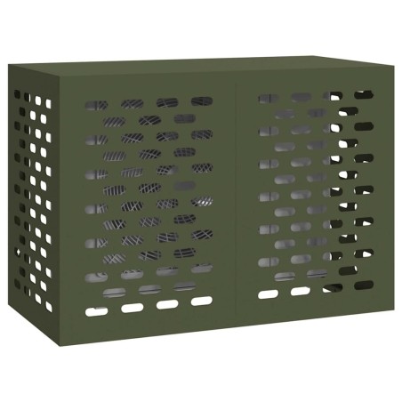 Housse de climatiseur Verte olive 100x50x70 cm en acier 