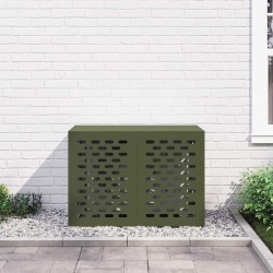 Housse de climatiseur Verte olive 100x50x70 cm en acier 