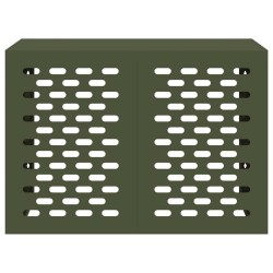 Housse de climatiseur Verte olive 100x50x70 cm en acier 