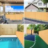 Filet brise-vue sable 2x10 m PEHD 75 g/m² 