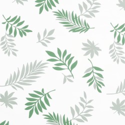 Coussin de banc de jardin motif de feuilles 200x50x7 cm tissu 