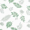Coussin de banc de jardin motif de feuilles 200x50x7 cm tissu 