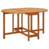 Table de jardin 130x90x72 cm Bois d'acacia massif 