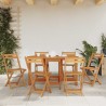 Table de jardin 130x90x72 cm Bois d'acacia massif 