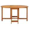 Table de jardin 130x90x72 cm Bois d'acacia massif 