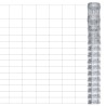 Clôture de jardin Acier galvanisé 50x1,6 m Argenté 