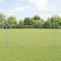 Clôture de champ 1,6x25 m Acier galvanisé 