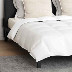 Couette avec oreiller 3 pcs Blanc 240 x 260 cm Bas 