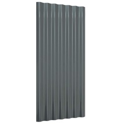 Panneaux de toiture 36 pcs Acier Anthracite 80x36 cm 