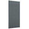 Panneaux de toiture 36 pcs Acier Anthracite 80x36 cm 