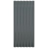 Panneaux de toiture 36 pcs Acier Anthracite 80x36 cm 
