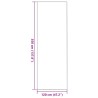 Tapis d'entrée rectangulaire noir 120x350 cm 