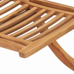 Chaise de jardin pliable 50x90x69 cm Bois de teck massif 