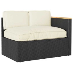 Set de coussins de palette avec oreiller 3 pcs Crème 