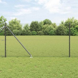 Clôture hexagonale grise 1,4x10 m en acier 