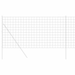 Clôture Hexagonale Grise Argent 1.2 x 10 m Acier galvanisé 