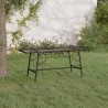 Banc tour d'arbre 110 cm Noir Acier 