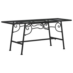 Banc tour d'arbre 110 cm Noir Acier 