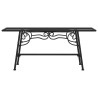 Banc tour d'arbre 110 cm Noir Acier 