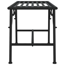 Banc tour d'arbre 110 cm Noir Acier 