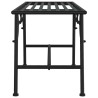 Banc tour d'arbre 110 cm Noir Acier 
