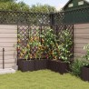 Jardinier avec treillis 5 pièces Marron 120x120x143 cm 