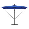 Parasol banane à mât déporté Bleu 294 x 200 x 254 cm 